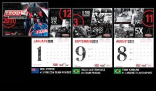 2011 IZOD IndyCar Series calendars on sale