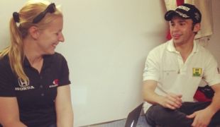 Racer to Racer: Pippa Mann trades oval racing notes with USF2000 racer Danilo Estrela