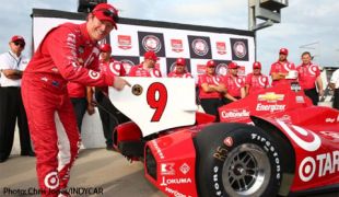 Dixon leads Ganassi front-row qualifying sweep at Iowa