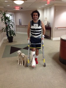 Dario Franchitti was released from Memorial Hermann Texas Medical Center in Houston. (Photo courtesy of Chip Ganassi Racing.)