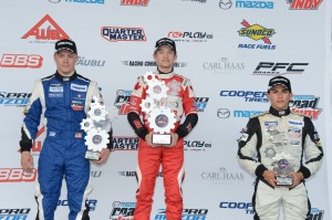 Pro Mazda Race 2 Podium at Cooper Tires Winterfest